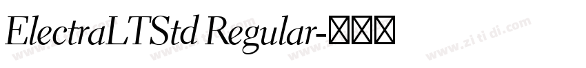 ElectraLTStd Regular字体转换